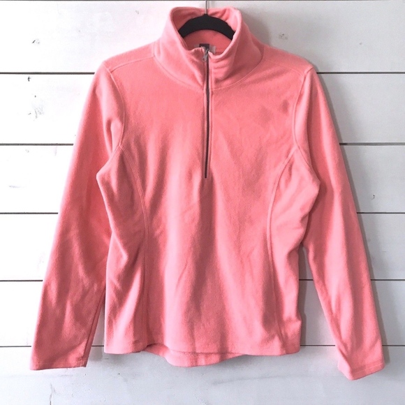 Old Navy Pink 1/2 Zip Fleece Pullover Jacket - Picture 1 of 6